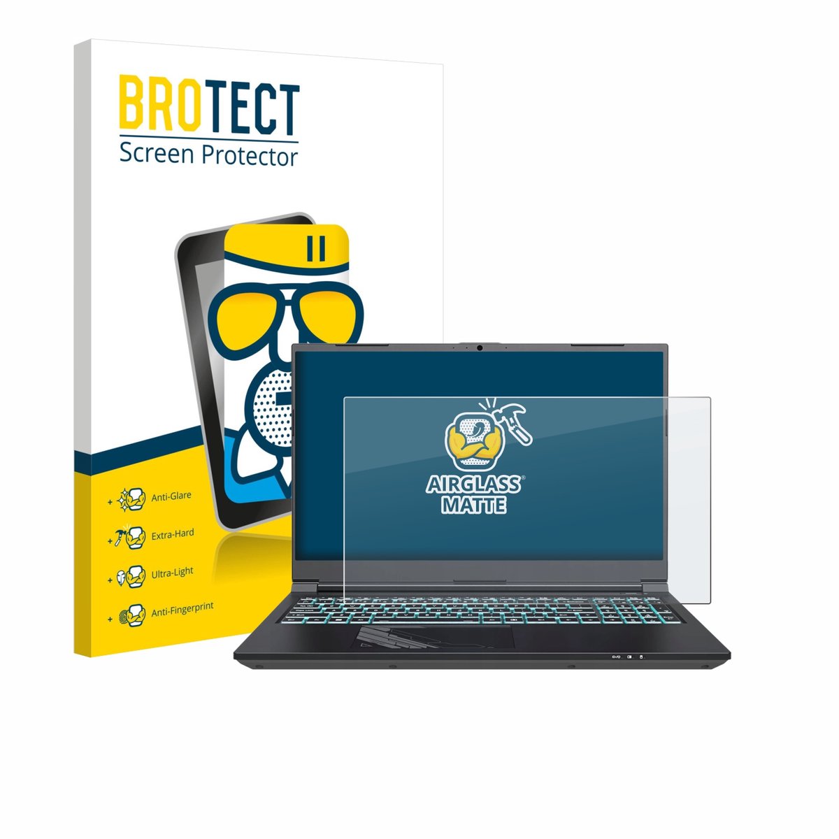 BROTECT - Screenprotector voor Gigabyte G5 2024 - Folie Beschermfolie Beschermglas matte