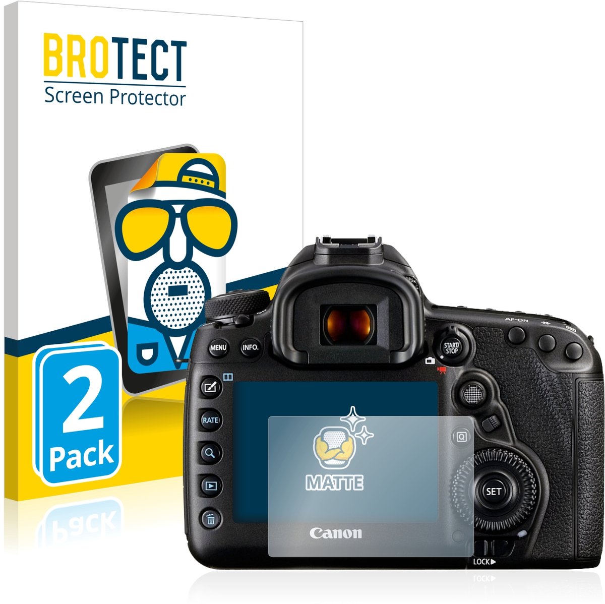 BROTECT - Screenprotector voor Canon EOS 5D Mark IV - Folie Beschermfolie matte 2 Stuks