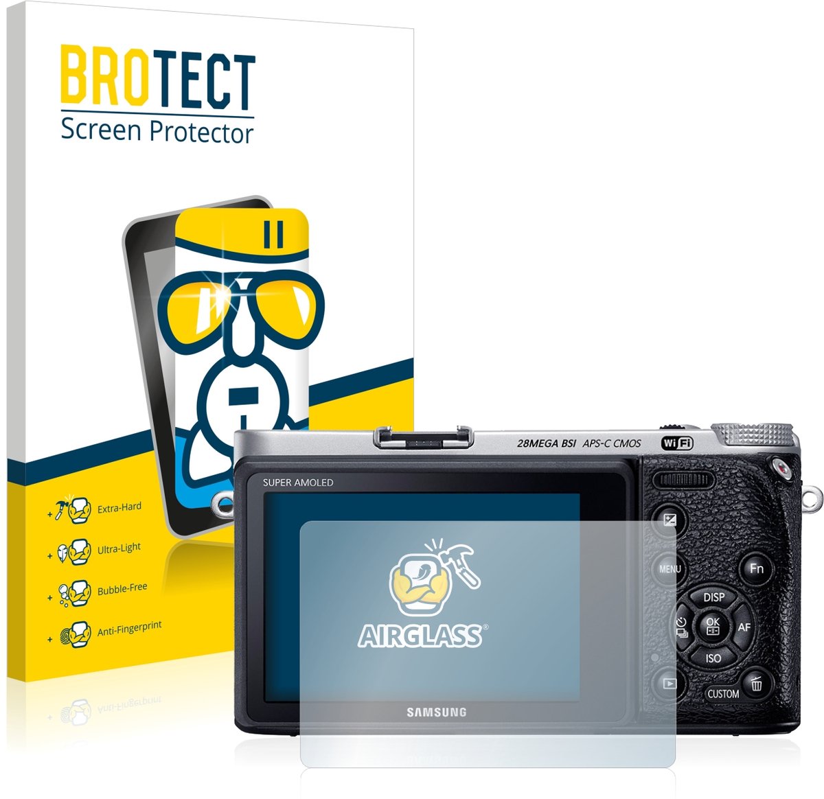 Screenprotector voor Samsung NX500 Beschermglas transparant