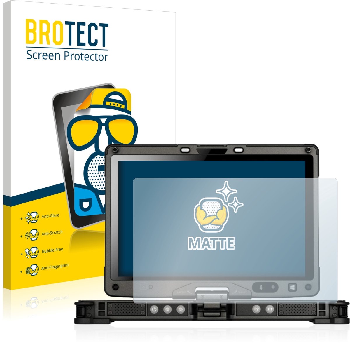 BROTECT - Screenprotector voor Getac V110 - Folie Beschermfolie matte 2 Stuks
