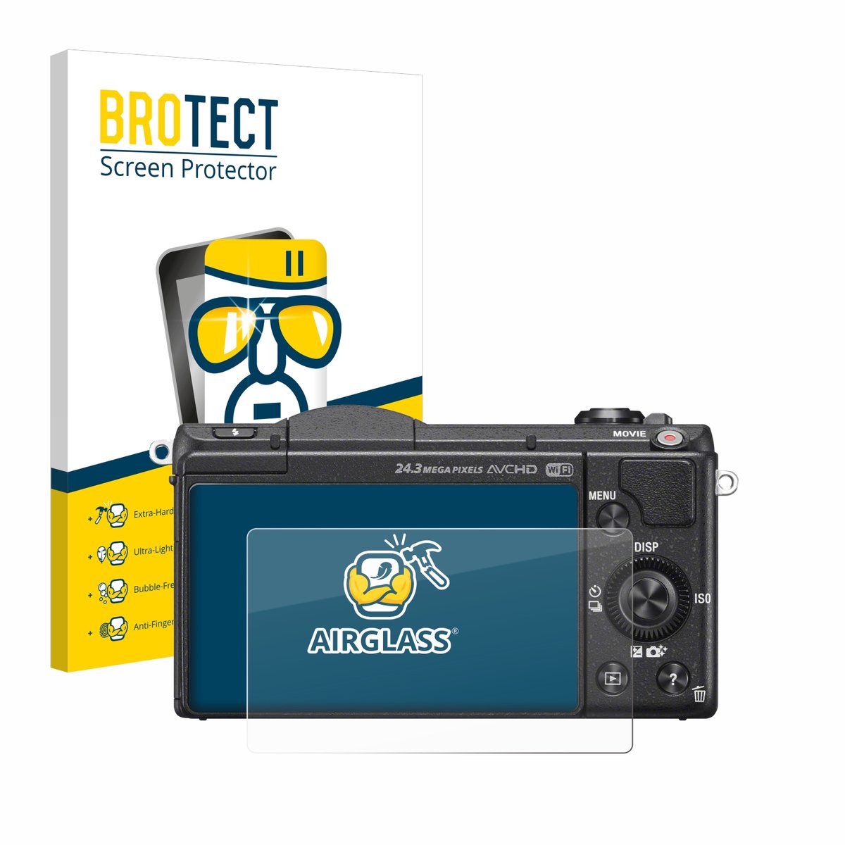 Screenprotector voor Sony Alpha 5100 (DSLR-A5100) Beschermglas transparant