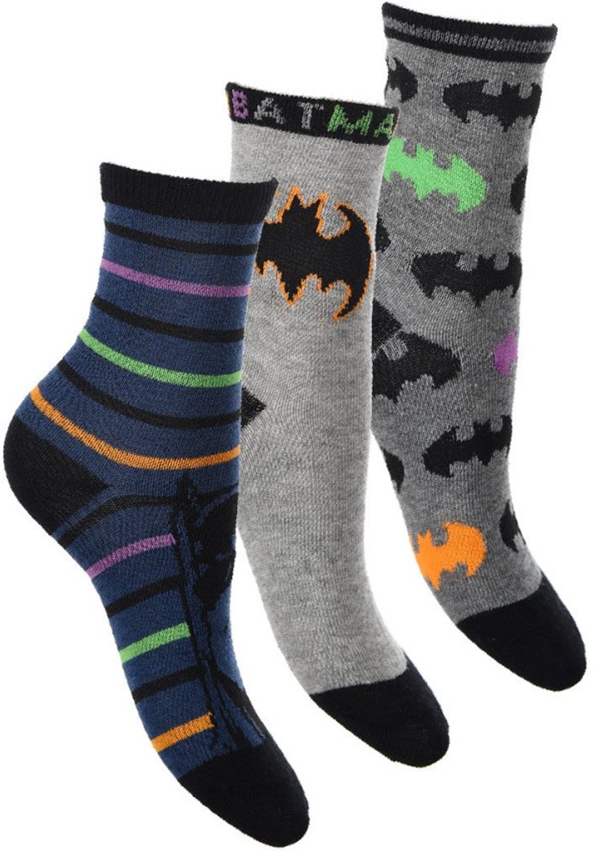 Batman - sokken Batman 3 paar- jongens- maat 31/34