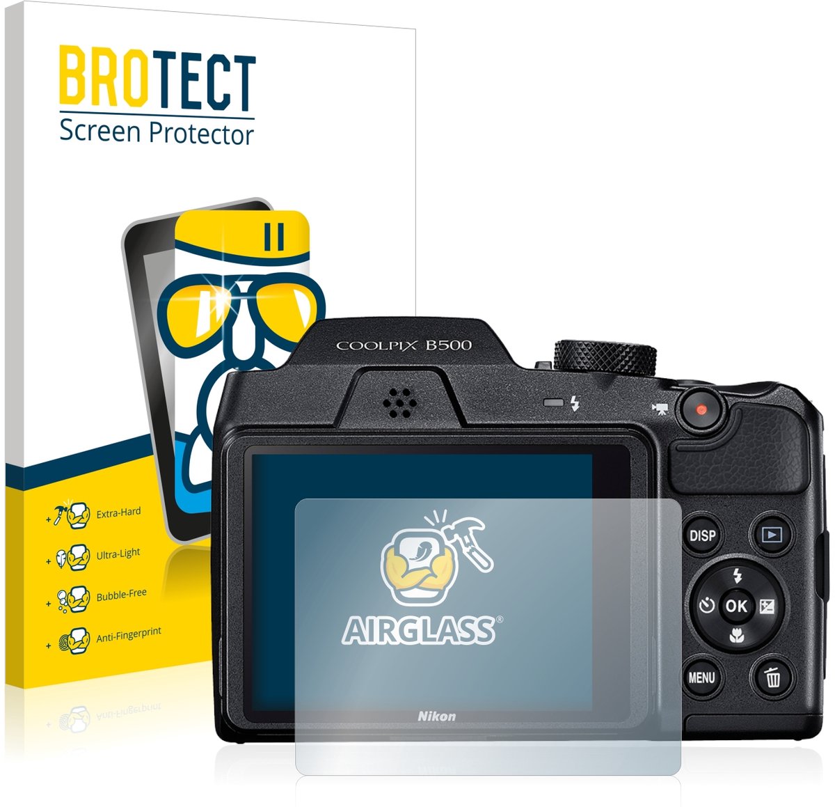 Screenprotector voor Nikon Coolpix B500 Beschermglas transparant