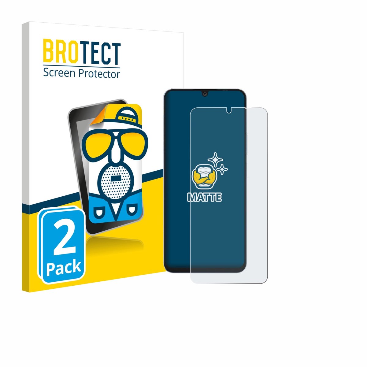 BROTECT - Screenprotector voor Blackview Shark 6 5G - Folie Beschermfolie matte 2 Stuks