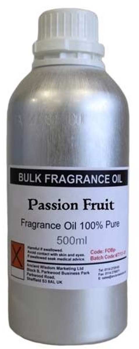 Ancient Wisdom - Huisparfum - 500 ml Pure Fragrance Oil Passievrucht Multicolor - geur - aroma - diffuser - geurbeleving - essence