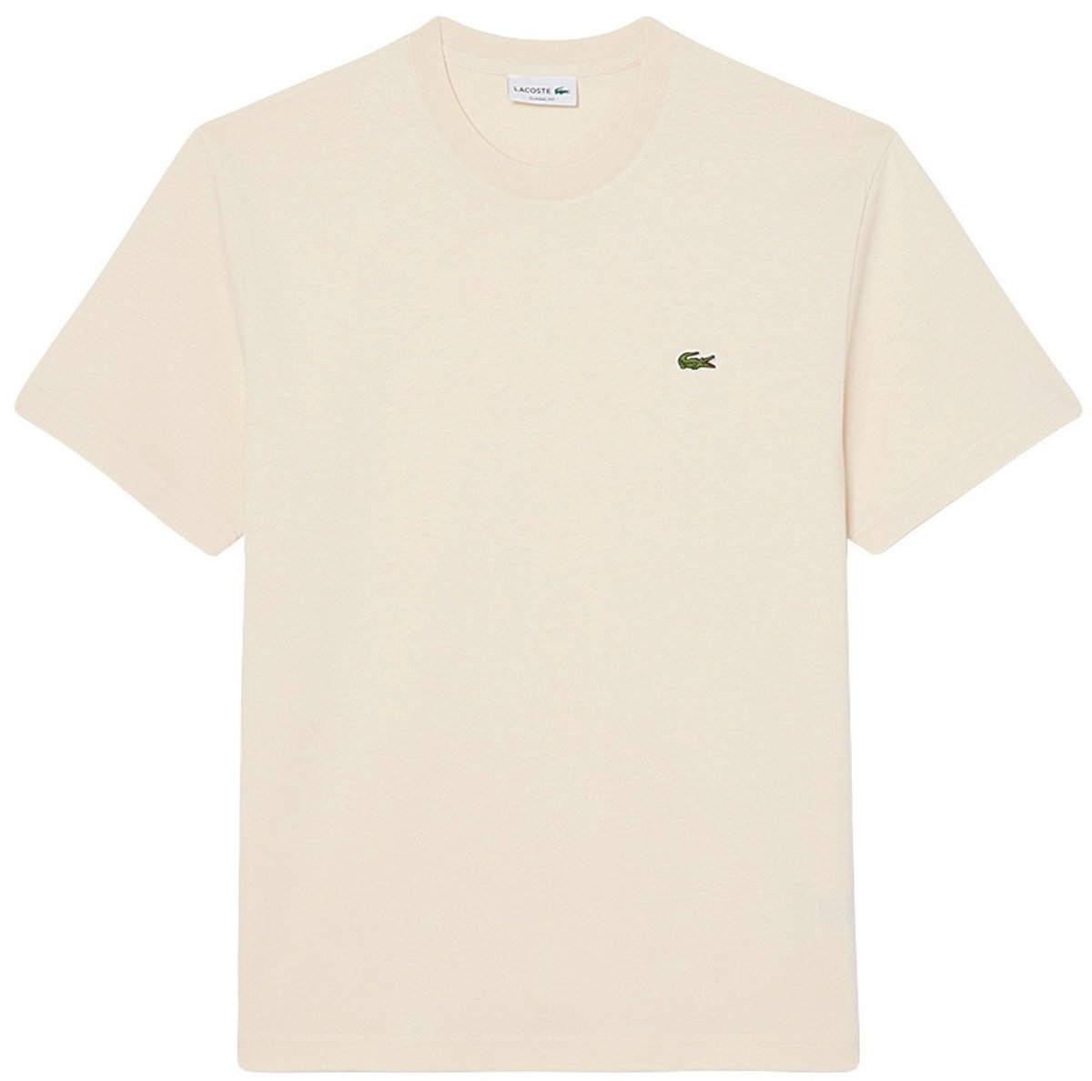 Lacoste heren O-hals shirt crocodile logo II Beige