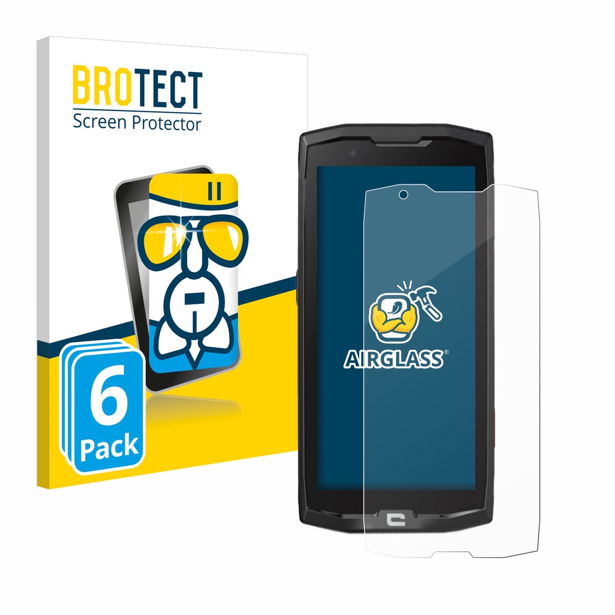 Screenprotector 6 Stuks voor Crosscall Core X4 Beschermglas transparant