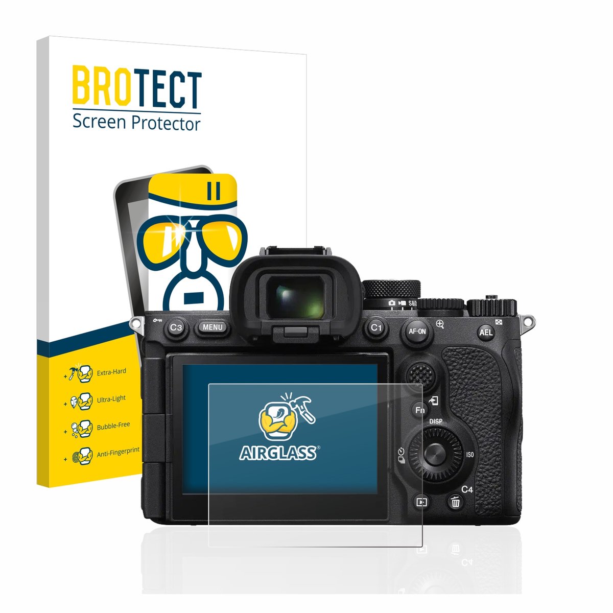 Screenprotector voor Sony Alpha 7R V / a7R V Beschermglas transparant