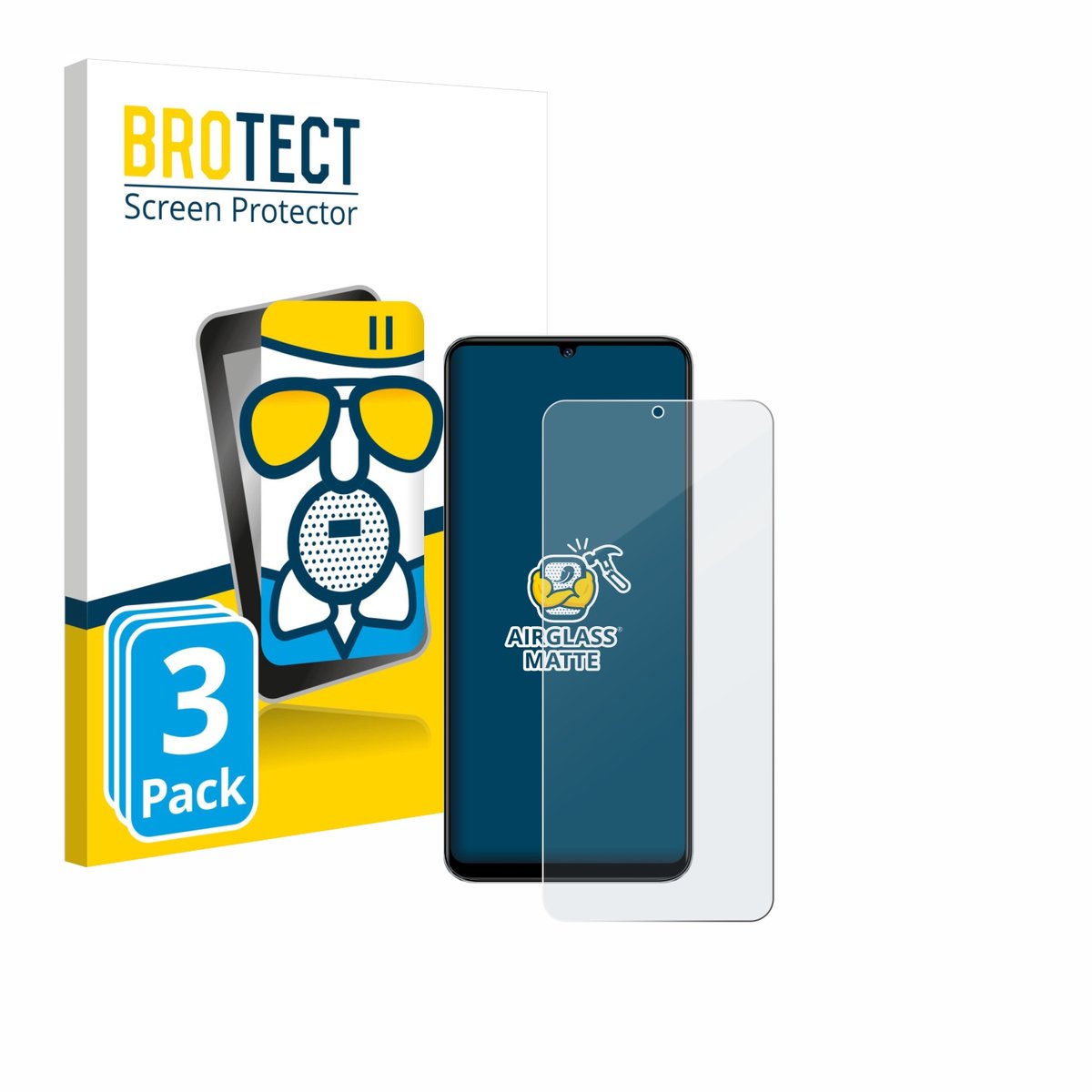 BROTECT - Screenprotector voor KXD 13C - Folie Beschermfolie Beschermglas matte 3 Stuks