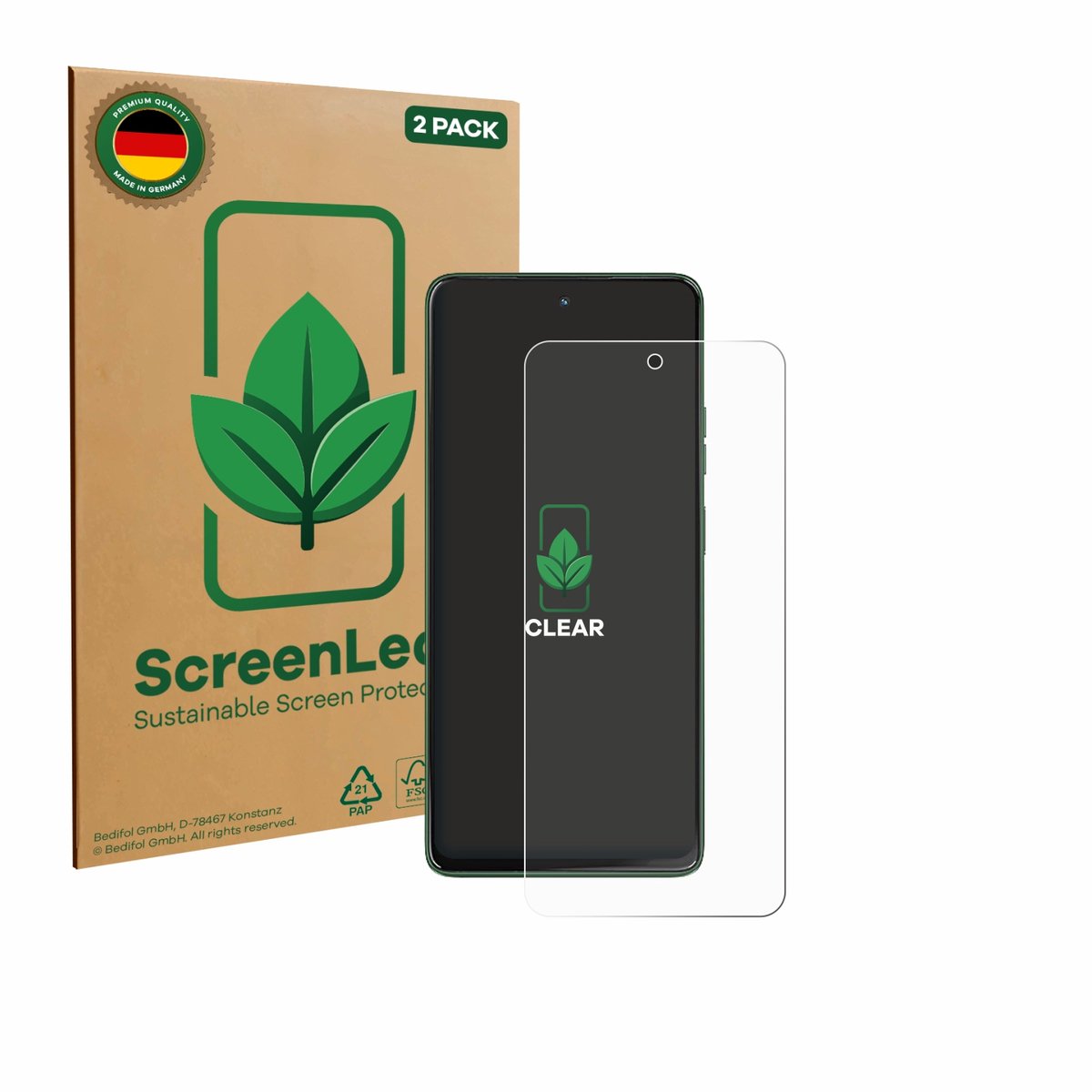 ScreenLeaf - Screenprotector voor Motorola Moto G Power (2026) - Duurzame schermbescherming Folie Beschermfolie transparant 2 Stuks
