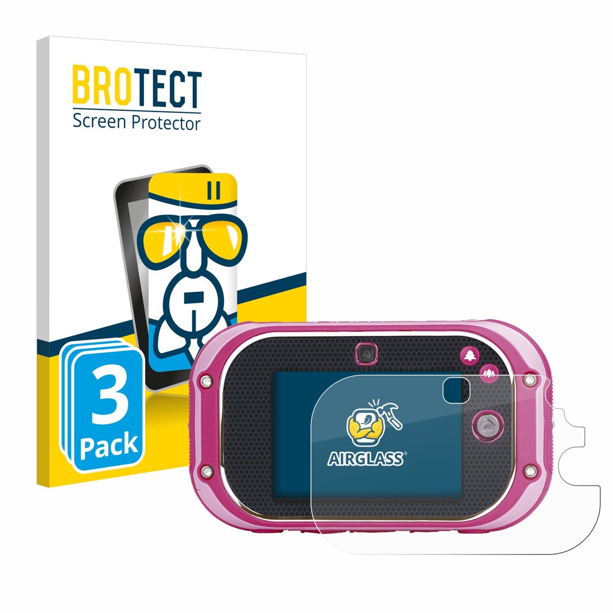 Screenprotector 3 Stuks voor Vtech Kidizoom Touch 5.0 2018 Beschermglas transparant