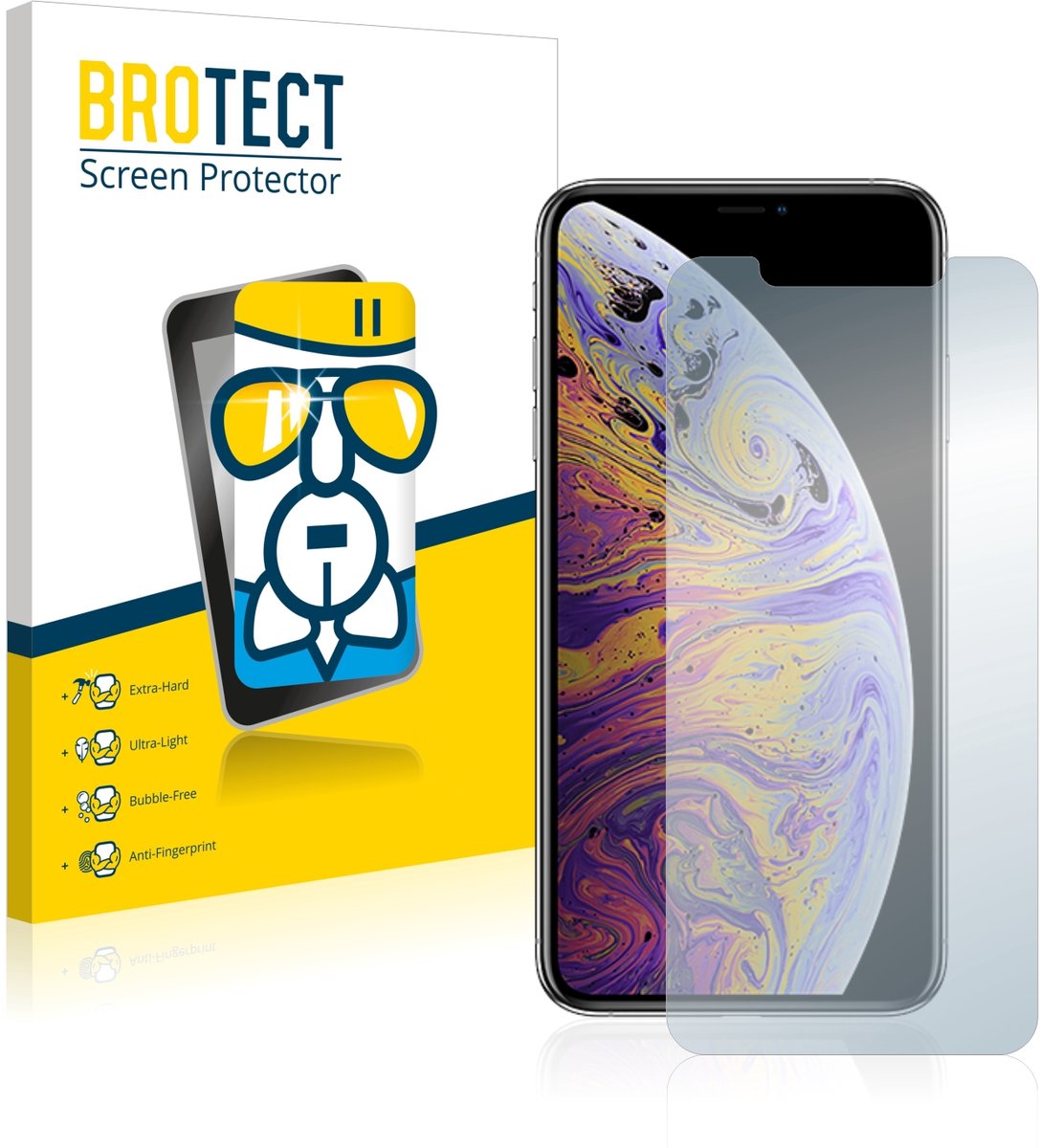 Screenprotector voor Apple iPhone Xs Max / 11 Pro Max Beschermglas transparant