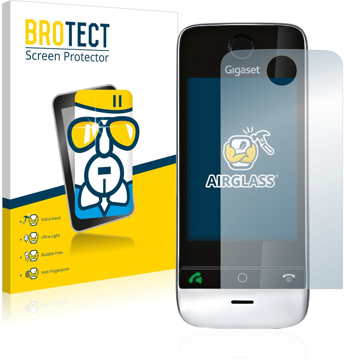 Screenprotector voor Gigaset SL910 (Ronde uitsparing) Beschermglas transparant