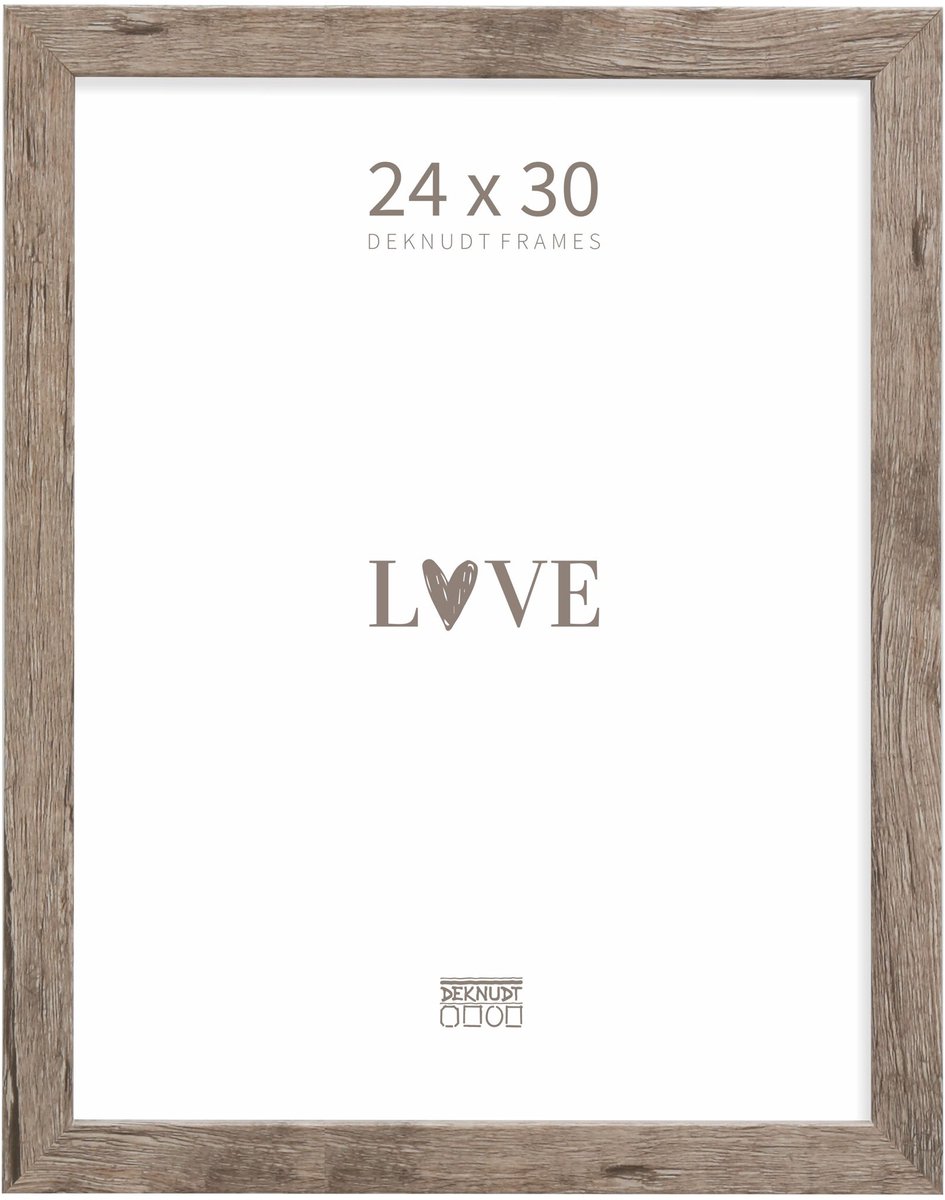 Deknudt Frames fotolijst S45RH7 - grijs-beige - hout - 24x30 cm