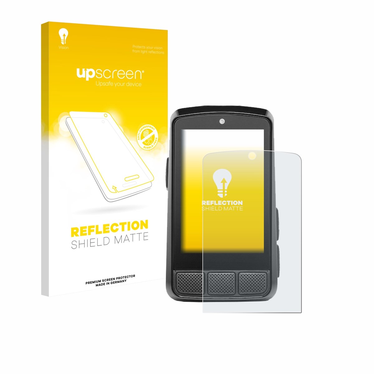 upscreen - Screenprotector voor Wahoo Elemnt Bolt 3 - Folie Beschermfolie anti glare matte