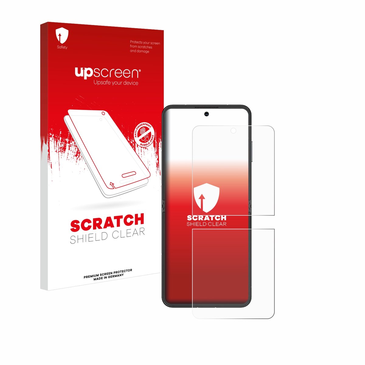 upscreen - Screenprotector voor Nubia Flip 5G - Folie Beschermfolie transparant