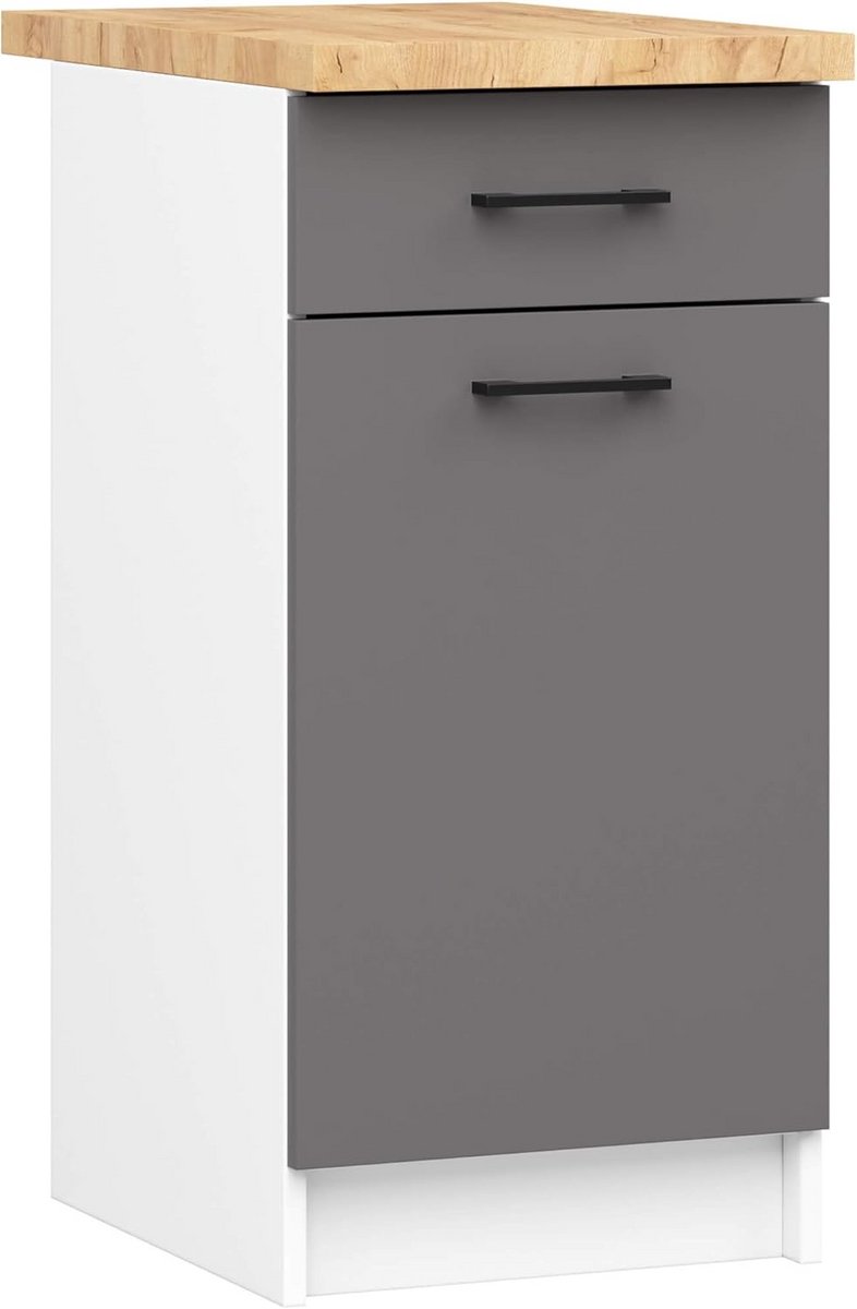 Onderkast voor Keuken met Lade en Deur, Compact Ontwerp