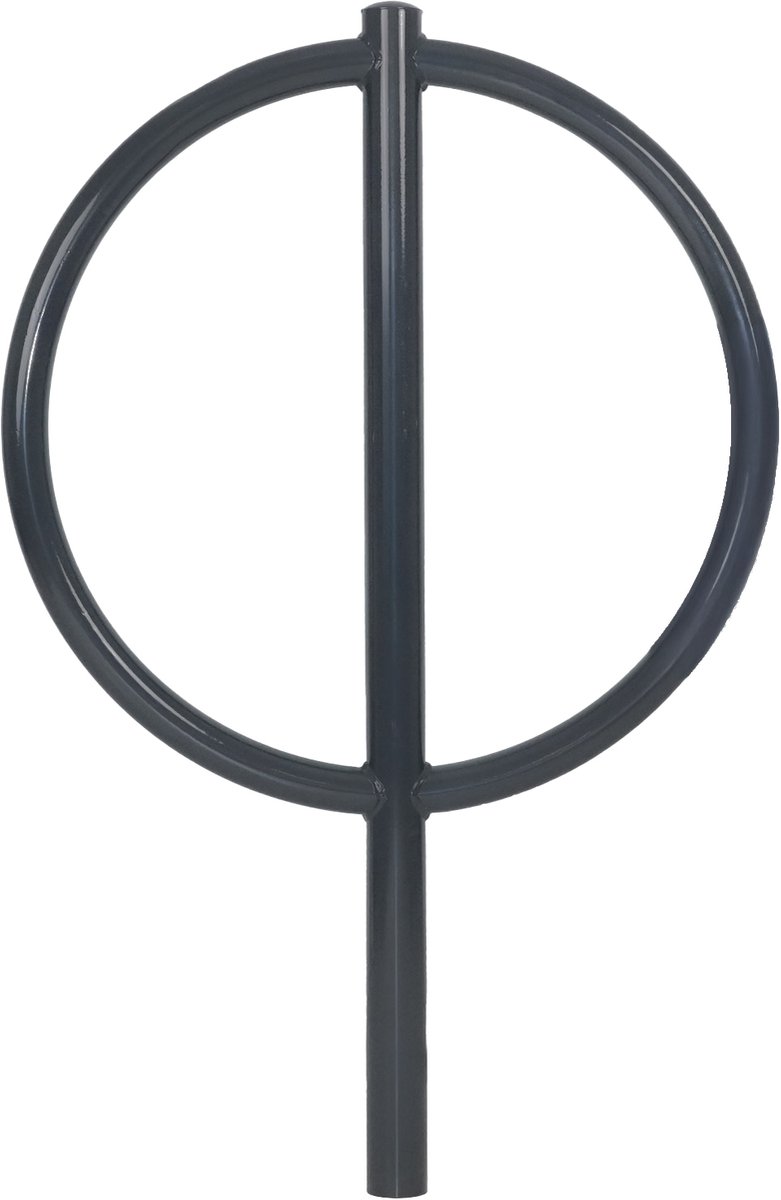 Fietsenrek 115 x 76 cm gepoedercoat staal Ø 60 mm voor plaatsing in beton Parker antraciet type O