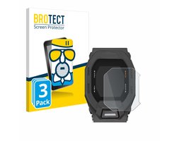 BROTECT - Screenprotector voor Casio G-Shock GBD-200 - Folie Beschermfolie Beschermglas matte 3 Stuks