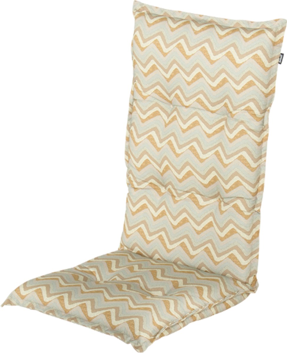 Hartman tuinstoel kussen - Donna grey print - 123x50x10cm - hoge rug