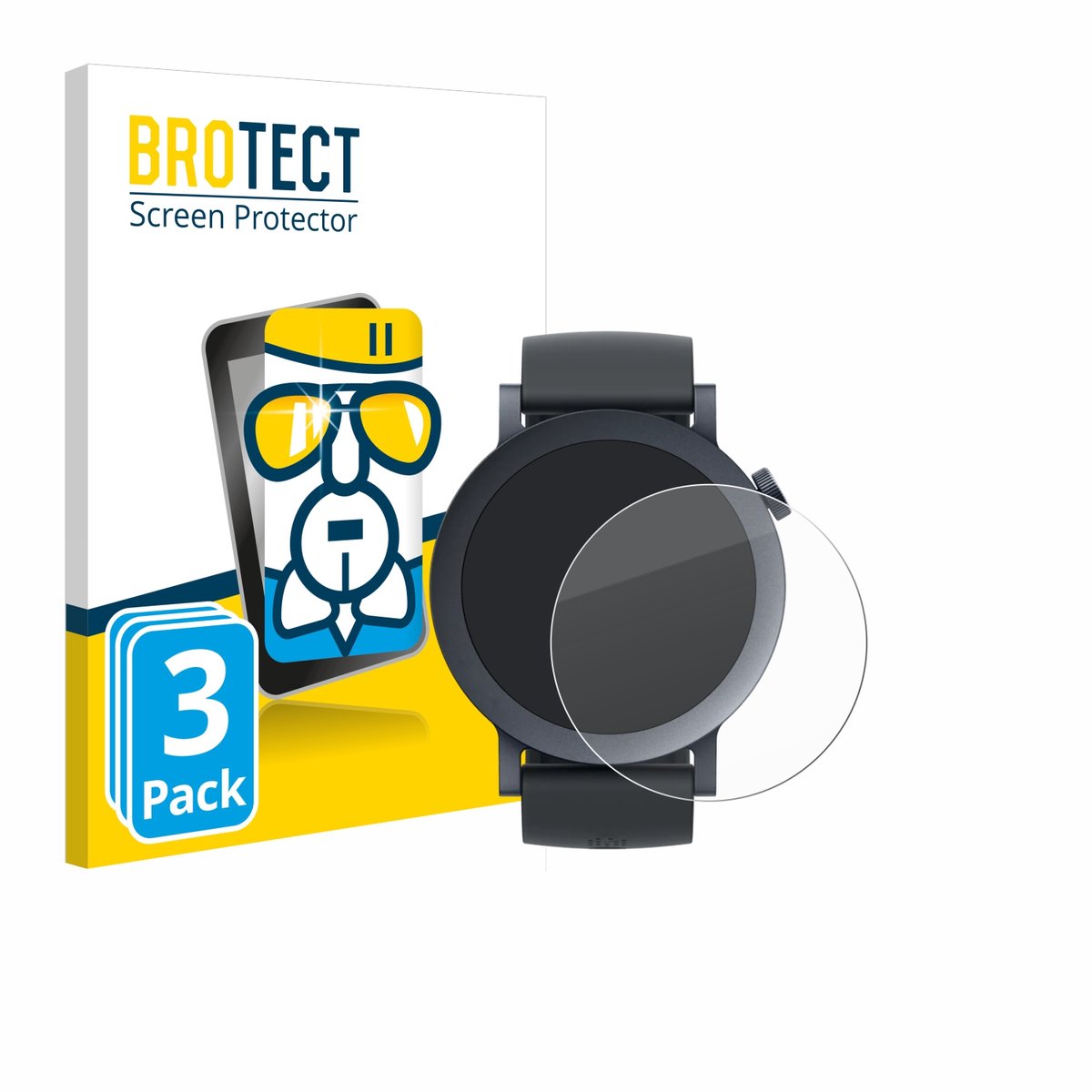 Screenprotector 3 Stuks voor Nothing CMF Watch Pro 2 Beschermglas transparant