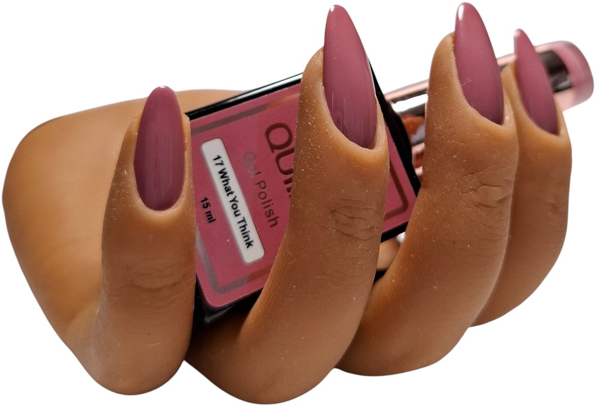 Quida Gelpolish #17 what you think-nude- basis kleur