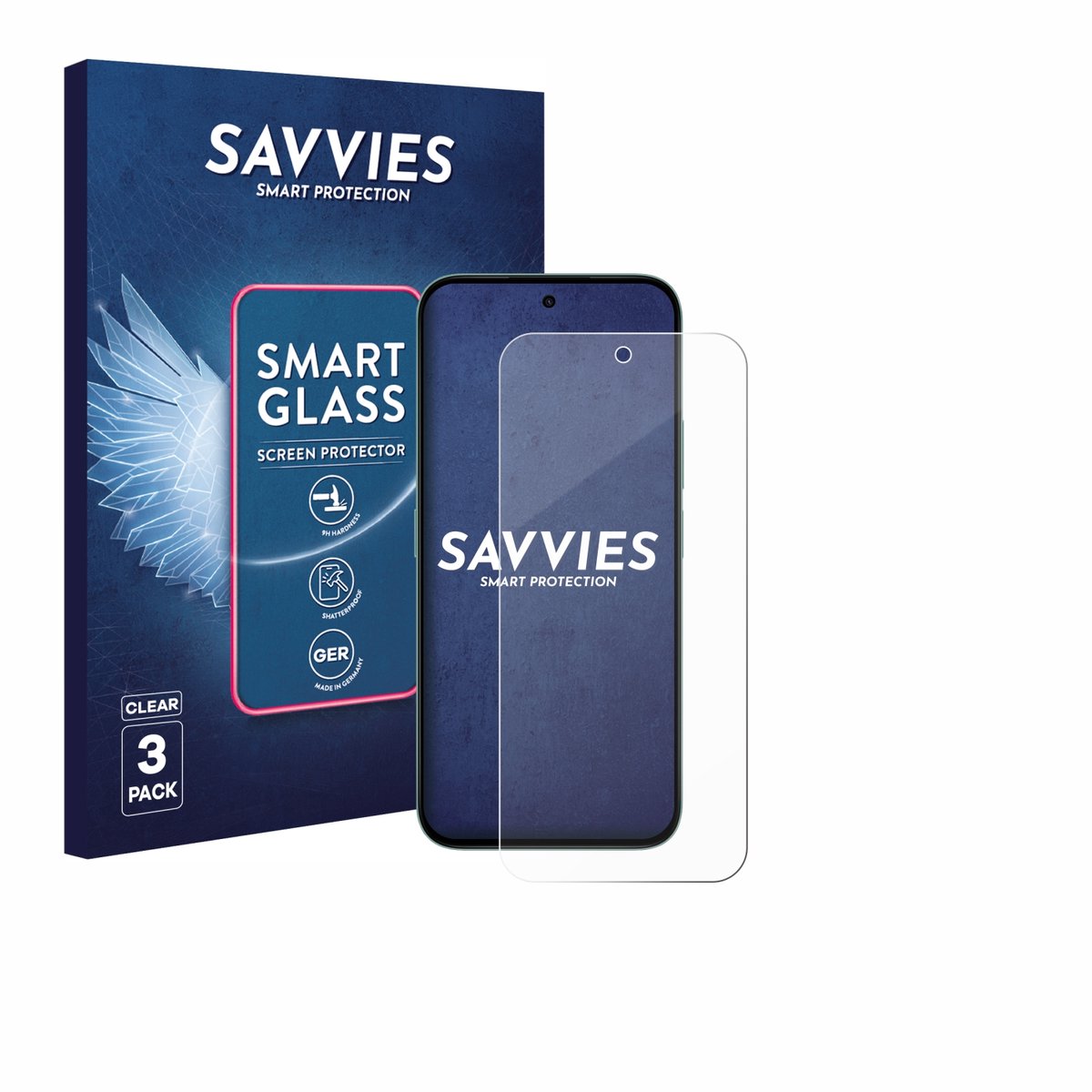 3 Stuks Savvies Screenprotector - geschikt voor Honor X6c - beschermfolie glas transparant