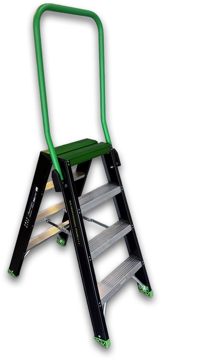 Rix Steigersystemen Dubbele oplooptrap met beugel 2 x 4 treden