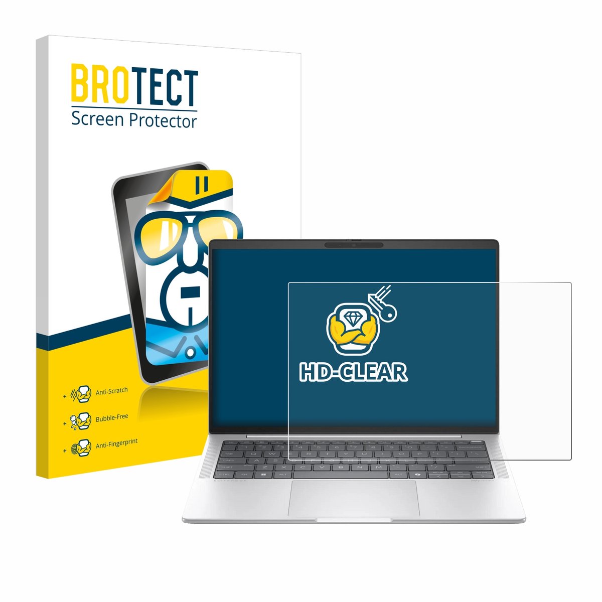 BROTECT - Screenprotector voor HP EliteBook 1040 G11 - Folie Beschermfolie transparant
