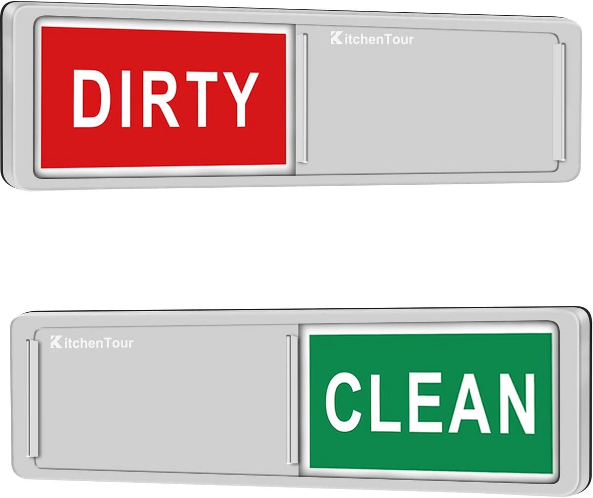 Vaatwasser Indicator Schoon/Vuil - Sterke Magneet en Zelfklevende Montage Opties
