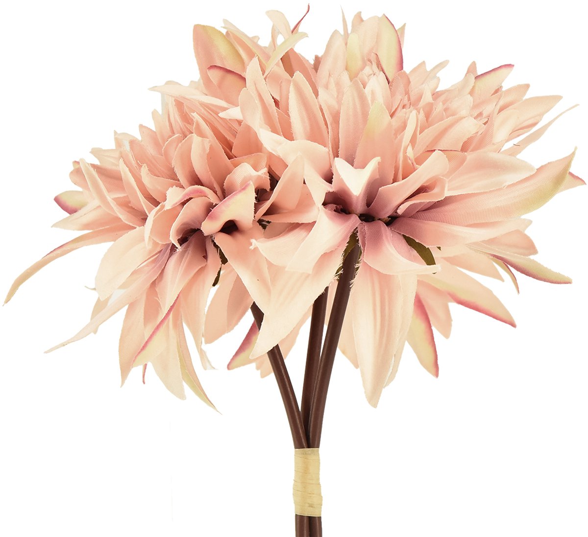 Viana Dahlia kunstbloemen roze bloesem Ø15cm L28cm 3 st