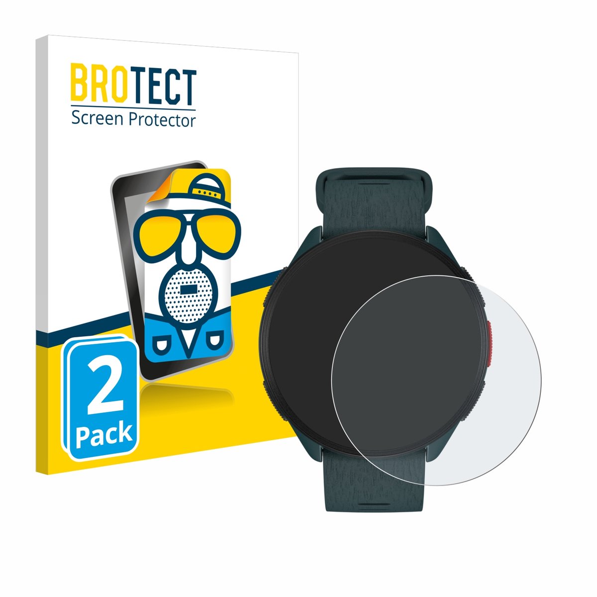 BROTECT - Screenprotector voor Polar Pacer - Folie Beschermfolie matte 2 Stuks