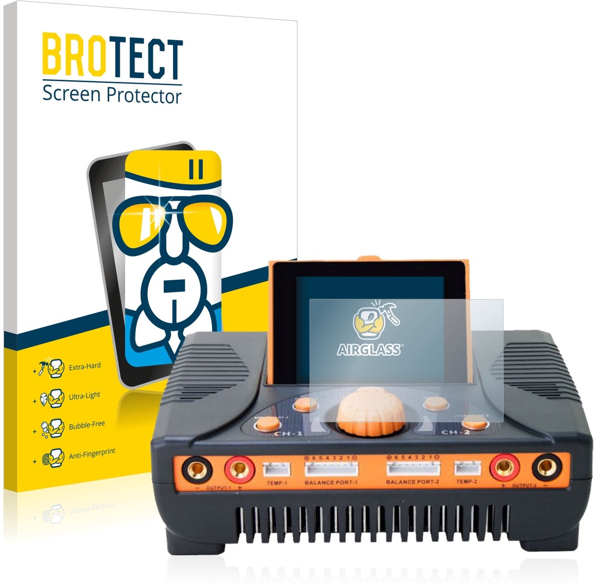 Screenprotector voor Junsi iCharger 406 Duo Beschermglas transparant
