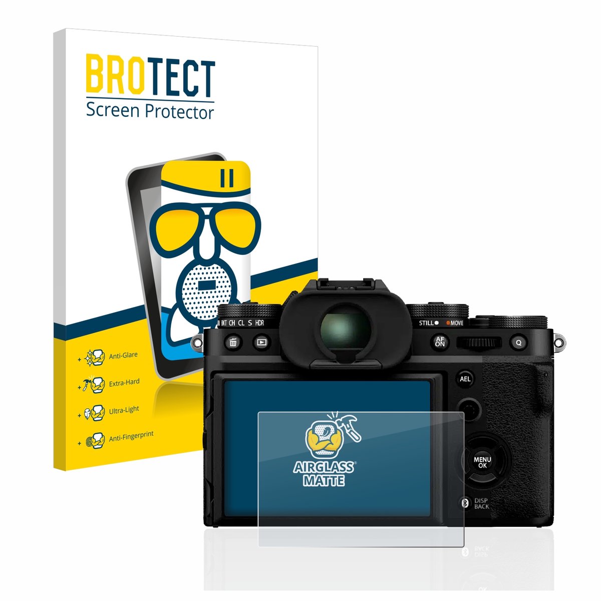 BROTECT - Screenprotector voor Fujifilm X-T5 - Folie Beschermfolie Beschermglas matte
