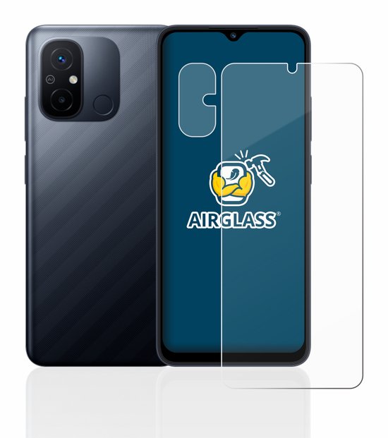 BROTECT - Protecteur d'écran pour Xiaomi Redmi 12C (Avant+Caméra) - Film de protection en verre transparent