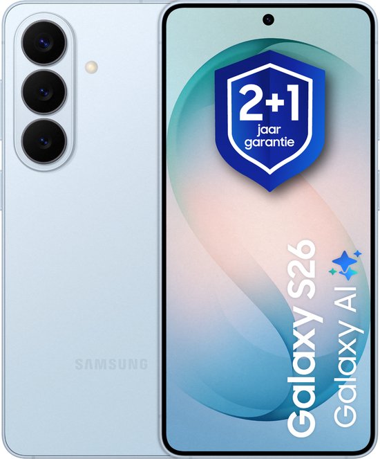 Samsung Galaxy S26 - 512GB - Sky Blue + 1 jaar extra garantie