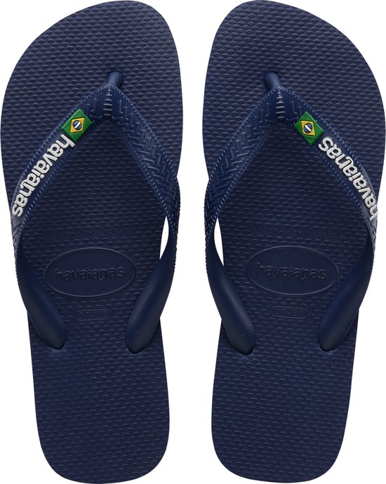 Havaianas Brasil logo Slippers - Navy