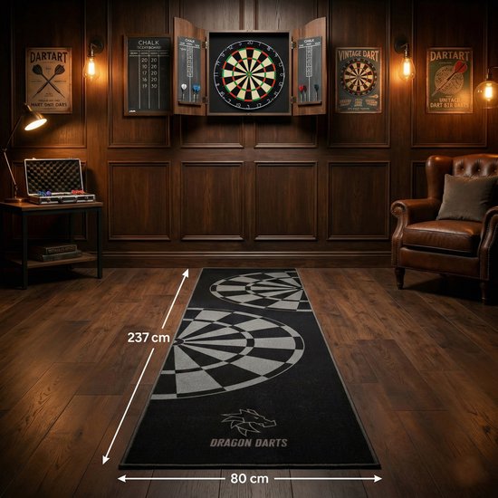 Dragon Darts - dartmat - Triple20 XL - 237x80 cm - dart mat - dartmatten van Dragon Darts — afbeelding 2