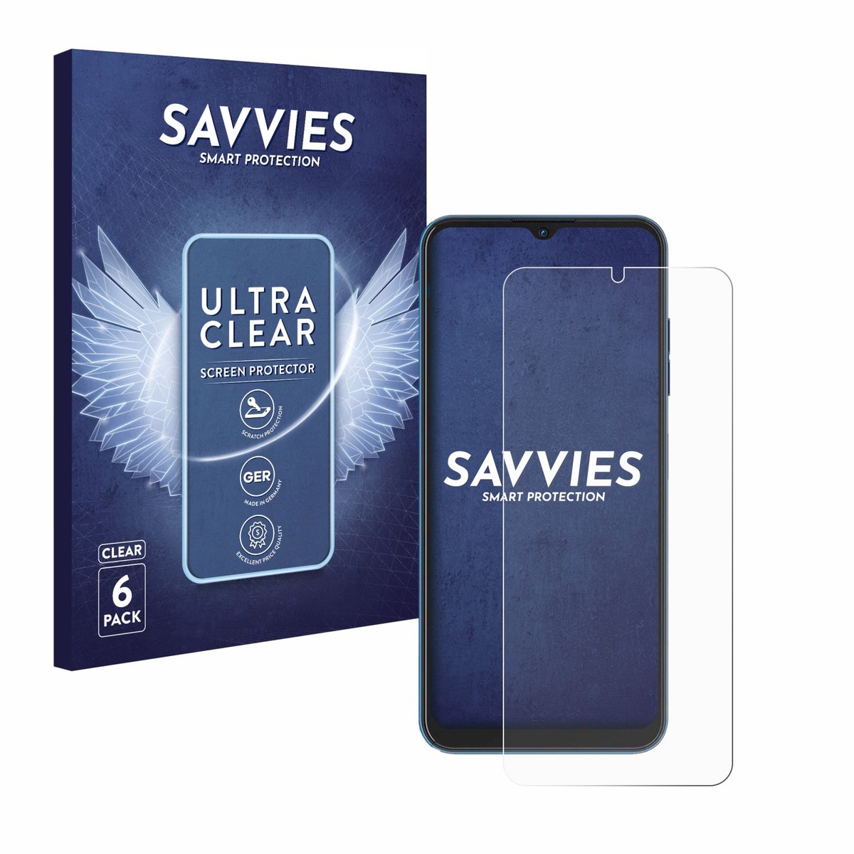 Savvies - Screenprotector voor Hotwav Note 13 - Folie Beschermfolie transparant 6 Stuks