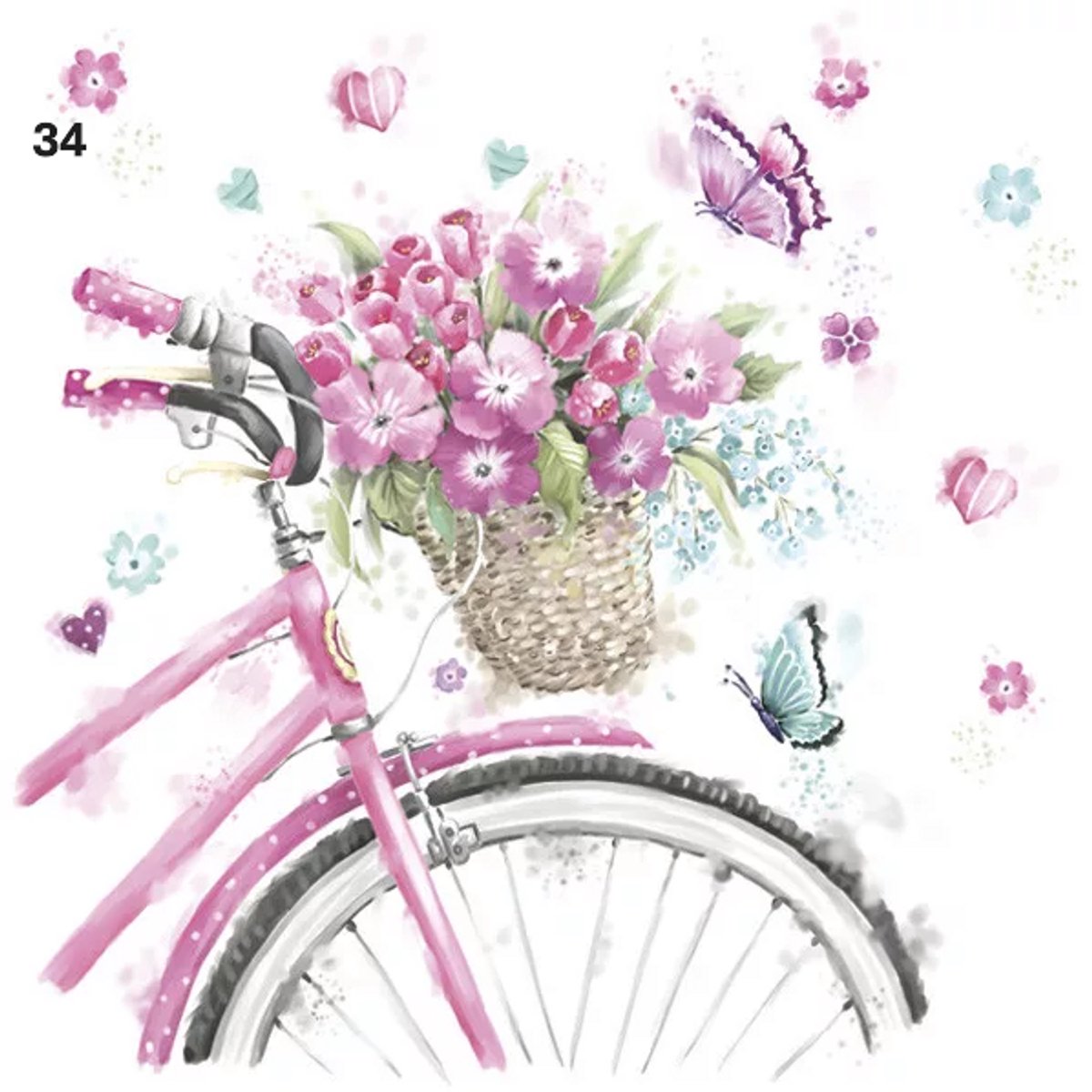 Servetten , decopage servetten, decopage, Daisy