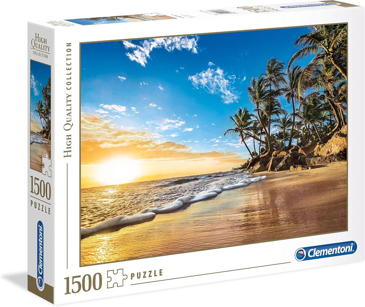 1500 Stuks Legpuzzel Tropische Zonsopgang - Hoge Kwaliteit Puzzel voor Volwassenen