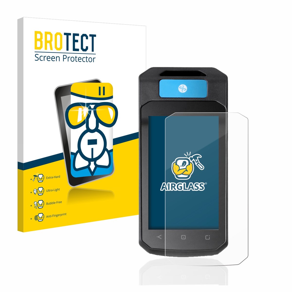 Screenprotector voor Accu-Chek Insight mit DBLG1 Beschermglas transparant