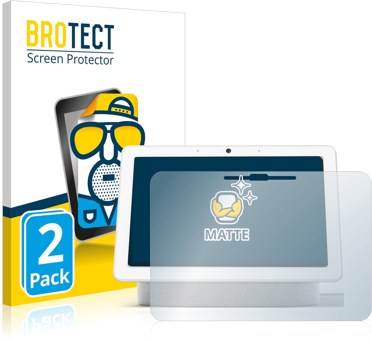 BROTECT - Screenprotector voor Google Nest Hub Max - Folie Beschermfolie matte 2 Stuks