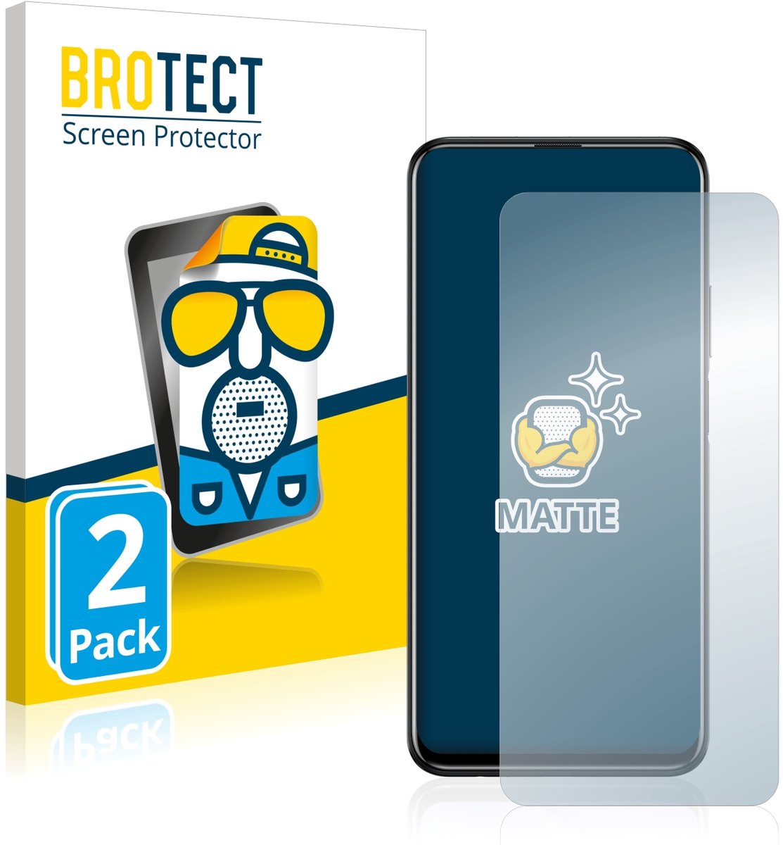BROTECT - Screenprotector voor Huawei Y9s - Folie Beschermfolie matte 2 Stuks
