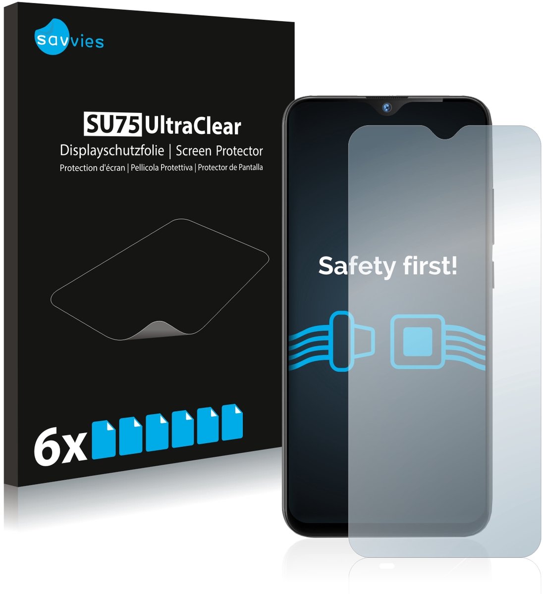Savvies - Screenprotector voor Gigaset GS290 - Folie Beschermfolie transparant 6 Stuks