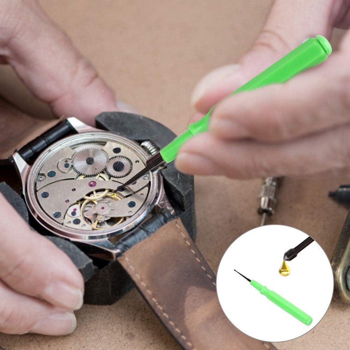 Olieman Horloge Tool Pen Smeermiddel Reparatie Accessoire - Horlogeklok Horlogemaker Lubricator Essential