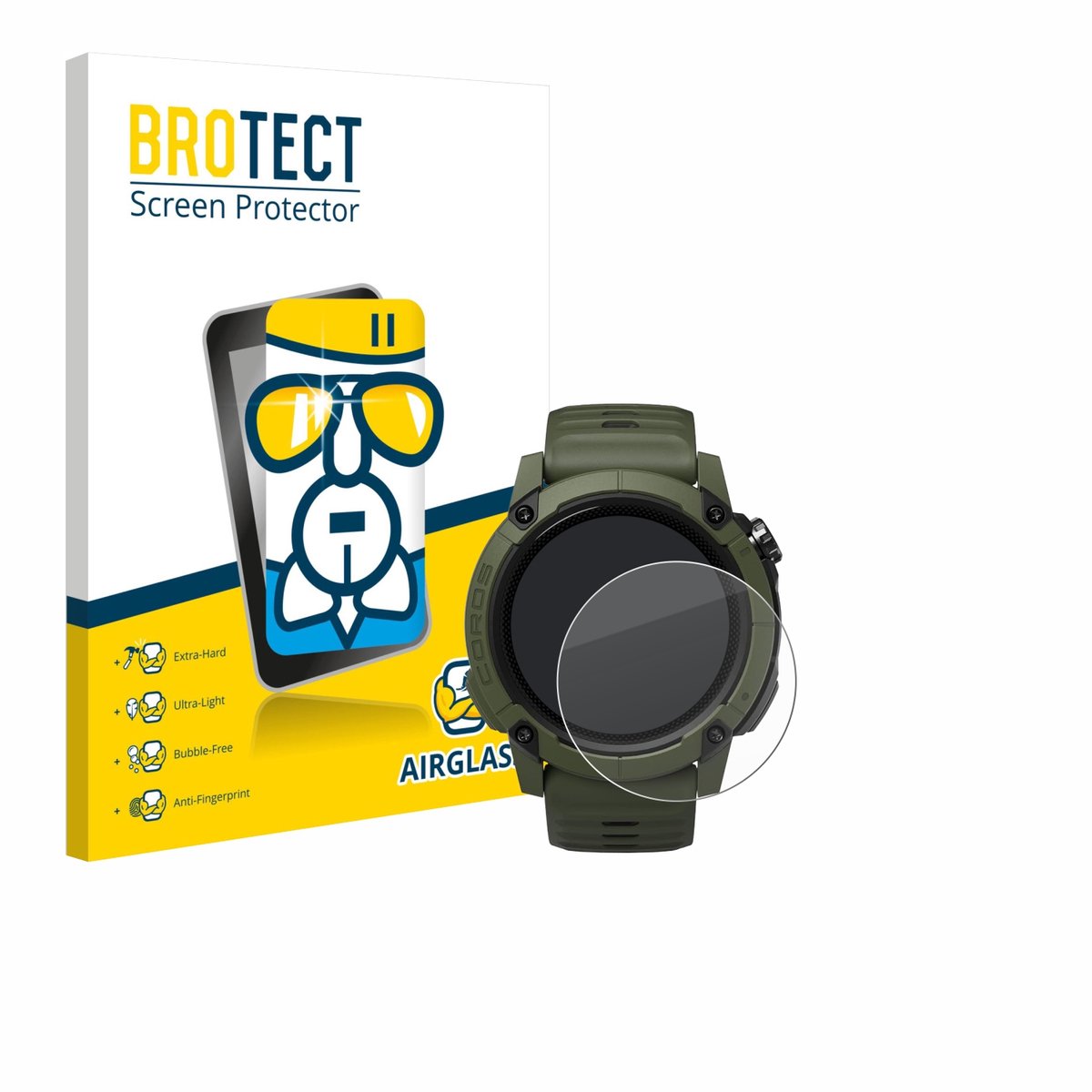 Screenprotector voor Coros NOMAD Beschermglas transparant