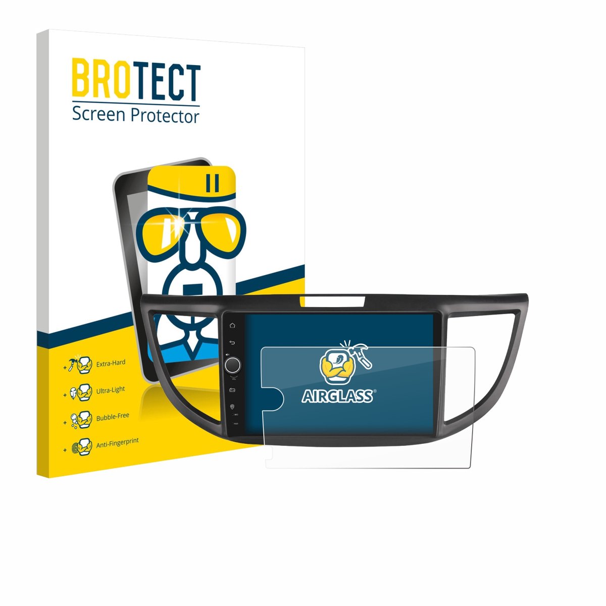 Screenprotector voor Joying Car Radio 9" Beschermglas transparant
