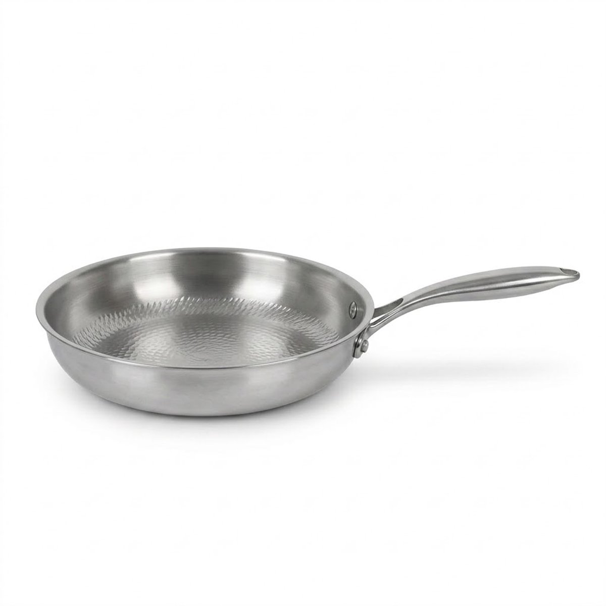 Aravé® Titanium Pan Gehamerd - Premium Kwaliteit - Gehamerde Titanium Pan - 28 cm - Titanium Koekenpan