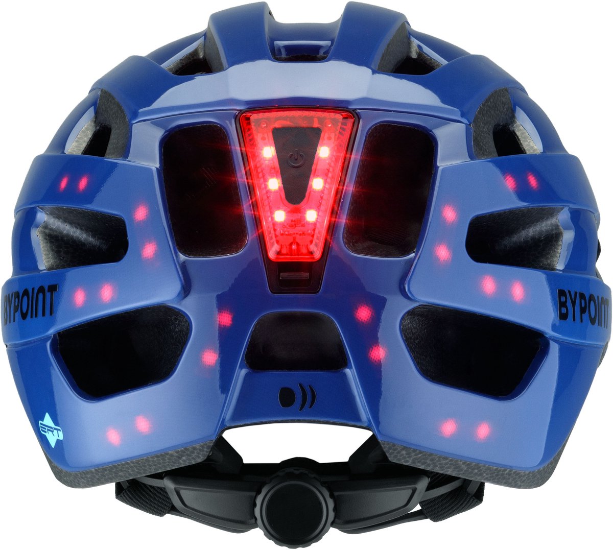 Bypoint 360° LED Fietshelm (S-ERT) - Met Verlichting & Fidlock Magneetsluiting - Middernacht Blauw - Large (58-62 cm)
